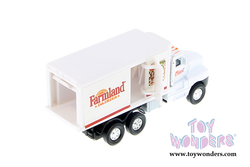 Super Transporter Box Truck w/ Farmland Dairies Decals (5.5", White) 9912FD/MK