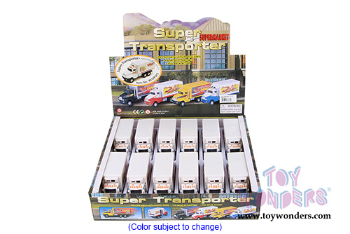 Super Transporter Box Truck w/ Farmland Dairies Decals (5.5", White) 9912FD/MK