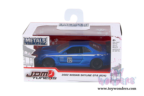 Jada Toys - Metals Die Cast | JDM Tuners&trade; Nissan Skyline GT-R Hardtop (2002, 1/32, diecast model car, Asstd.) 99136WA1