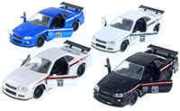 Show product details for Jada Toys - Metals Die Cast | JDM Tuners™ Nissan Skyline GT-R Hardtop (2002, 1/32, diecast model car, Asstd.) 99140DP1