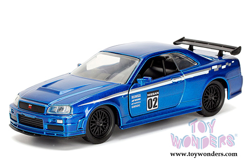 Jada Toys - Metals Die Cast | JDM Tuners&trade; Nissan Skyline GT-R Hardtop (2002, 1/32, diecast model car, Asstd.) 99140DP1
