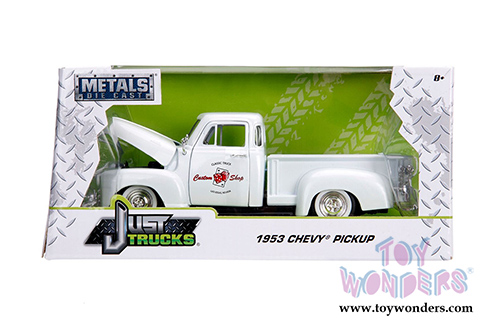 Jada Toys - Metals Die Cast Just Trucks | Chevrolet&reg; 3100 Pickup "Custom Shop" (1953, 1/24 scale diecast model car, Pearl White) 99177