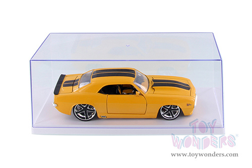 1/18 Scale Diecast Model Car Acrylic Display Case (with 3 background designs, White) 9919W