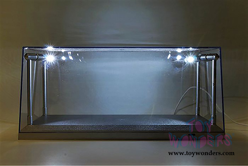 1/18 Scale Diecast Model Car Acrylic LED Display Case (Black) 9920BK