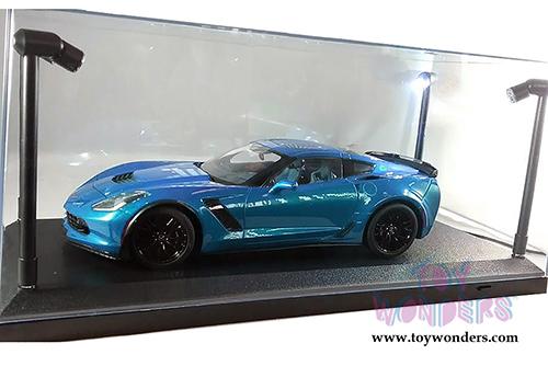 1/18 Scale Diecast Model Car Acrylic LED Display Case (Black) 9920BK