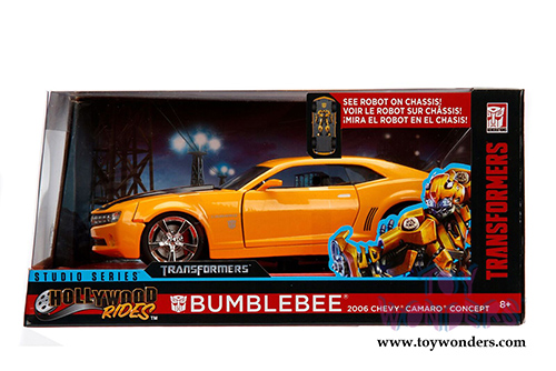 Jada Toys - Metals Die Cast | TRANSFORMERS 5 Chevy Camaro Concept Bumblebee&reg; (2006, 1/24, diecast model car, Yellow w/Black) 99382