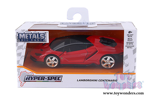 Jada Toys - Metals Die Cast | Hyper-Spec Lamborghini Centenario Hardtop (2017, 1/32, diecast model car, Asstd.) 99401WA1