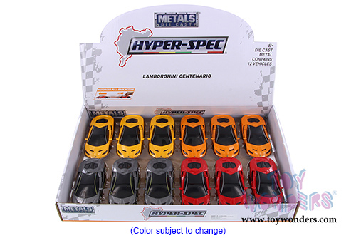 Jada Toys - Metals Die Cast | Hyper-Spec Lamborghini Centenario Hardtop (2017, 1/32, diecast model car, Asstd.) 99513DP1