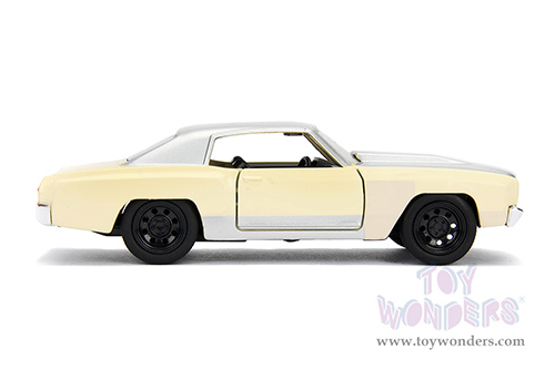 Jada Toys Fast & Furious - Chevrolet® Monte Carlo (1971, 1/32 scale diecast model car, Cream/Silver) 99516