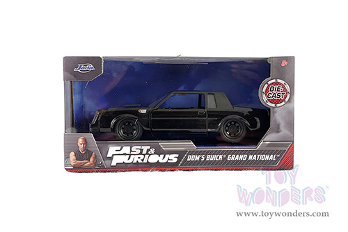Jada Toys Fast & Furious - Dom's Buick&reg; Grand National&trade; Hardtop (1/32 scale diecast model car, Black) 99523