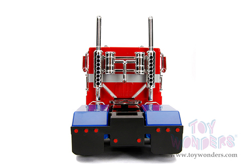 Jada Toys - Hollywood Rides | TRANSFORMERS G1 Autobot Optimus Prime® Truck (1/24, diecast model car, Red w/Blue) 99524