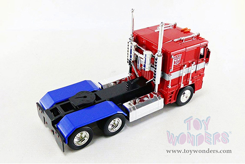 Jada Toys - Hollywood Rides | TRANSFORMERS G1 Autobot Optimus Prime® Truck (1/24, diecast model car, Red w/Blue) 99524