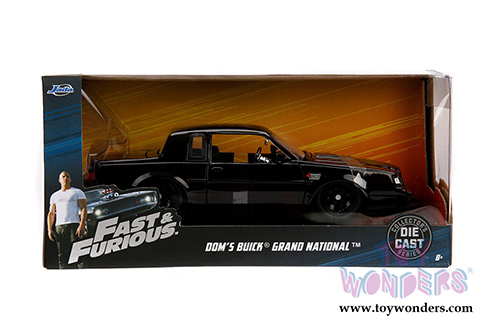 Jada Toys Fast & Furious - Dom's Buick Grand National™ (1/24 scale diecast model car, Black) 99539/4