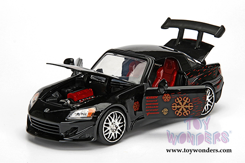 Jada Toys Fast & Furious - Johnny's Honda S2000 Hardtop (1/24 scale diecast model car, Black) 99541/4