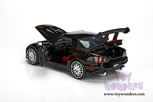 Jada Toys Fast & Furious - Johnny's Honda S2000 Hardtop (1/24 scale diecast model car, Black) 99541/4