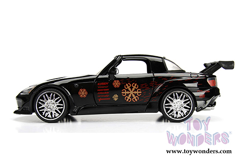 Jada Toys Fast & Furious - Johnny's Honda S2000 Hardtop (1/24 scale diecast model car, Black) 99541/4