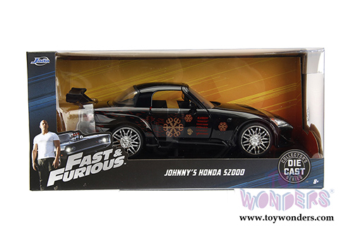Jada Toys Fast & Furious - Johnny's Honda S2000 Hardtop (1/24 scale diecast model car, Black) 99541/4