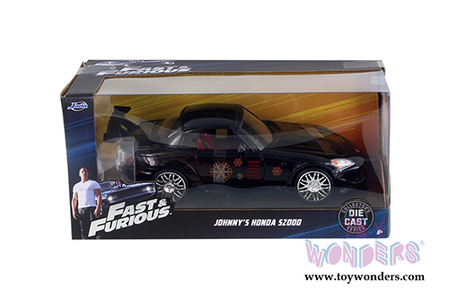 Jada Toys Fast & Furious - Johnny's Honda S2000 Hardtop (1/24 scale diecast model car, Black) 99541/4