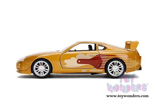 Jada Toys Fast & Furious - Slap Jack's Toyota Supra Hardtop (1/32 scale diecast model car, Gold) 99542