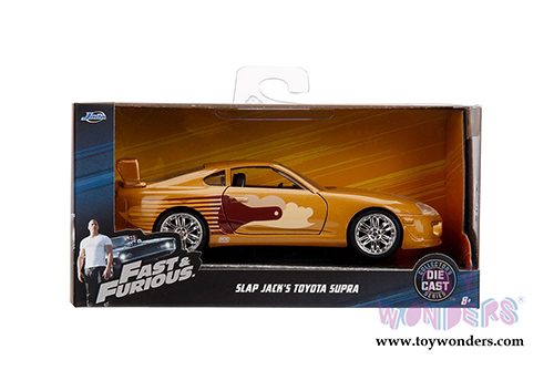 Jada Toys Fast & Furious - Slap Jack's Toyota Supra Hardtop (1/32 scale diecast model car, Gold) 99542