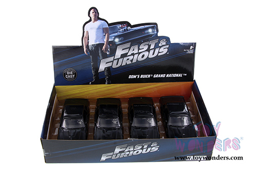 Jada Toys Fast & Furious - Dom's Buick Grand National&trade; (1/24 scale diecast model car, Black) 99559