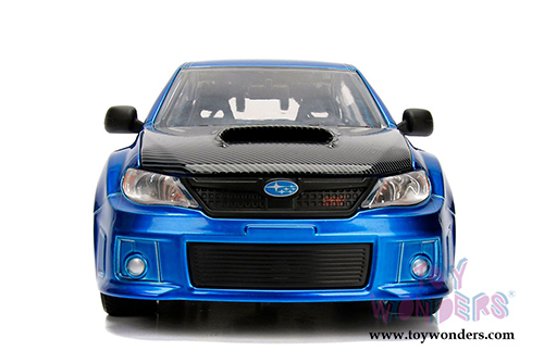 Jada Toys Fast & Furious - Subaru Impreza WRX STI Fast & Furious F8 "The Fate of the Furious" Movie (2012, 1/24 scale diecast model car, Candy Blue) 99560