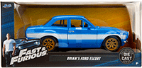 Jada Toys Fast & Furious - Brian's Ford Escort RS2000 MKI Hardtop (1/24 scale diecast model car, Blue) 99572/4