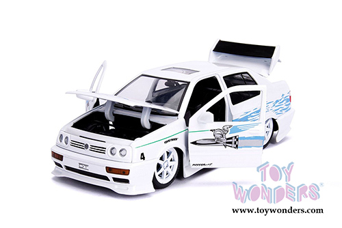 Jada Toys Fast & Furious - Jesse's 1995 Volkswagen Jetta Hardtop (1995, 1/24 scale diecast model car, Glossy White) 99591/4