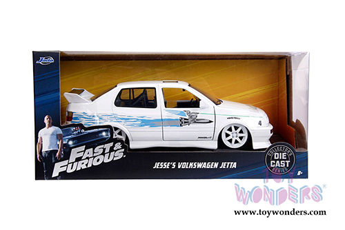Jada Toys Fast & Furious - Jesse's 1995 Volkswagen Jetta Hardtop (1995, 1/24 scale diecast model car, Glossy White) 99591/4