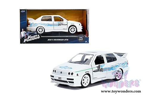 Jada Toys Fast & Furious - Jesse's Volkswagen Jetta Hardtop (1/32 scale diecast model car, White) 99592