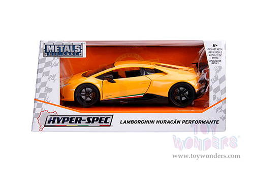 Jada Toys Hyper-Spec - Lamborghini Huracán Perfomante Hardtop (1/24, diecast model car, Yellow) 99707/4