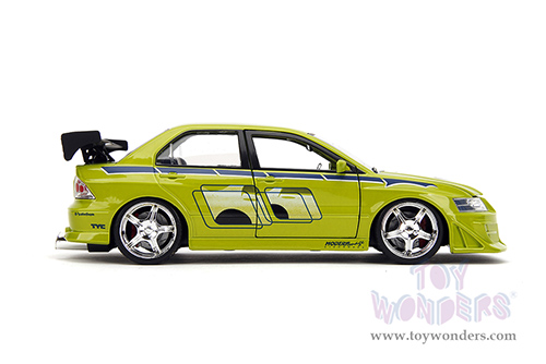 Jada Toys Fast & Furious - Brian's Mitsubishi Lancer Evolution VII Hardtop (1/24 scale diecast model car, Green) 99788/4