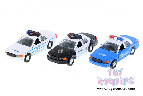 Police car assortment (5" diecast model car, Asstd.) 9985/3D
