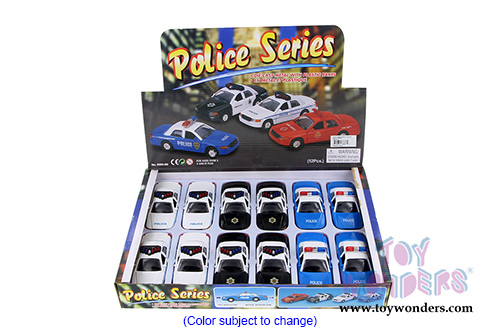 Police car assortment (5" diecast model car, Asstd.) 9985/3D