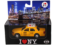 Showcasts® Collectibles - I Love New York Modern Taxi Cab (5", Yellow) 9989W-ILNY 