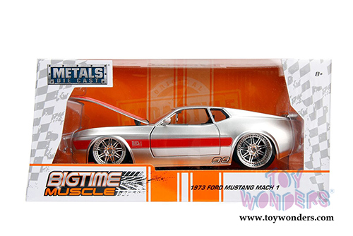 Jada Toys - Metals Die Cast | Big Time Muscle Ford Mustang Mach 1 Hard Top (1973, 1/24 scale diecast model car, Asstd.) 99971WA1