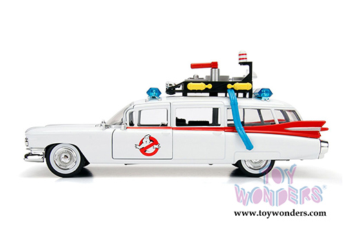 Jada Toys - Metals Die Cast | Ghostbusters&trade; Ecto-1&trade; Cadillac Ambulance (1/24 scale diecast model car, White) 99994