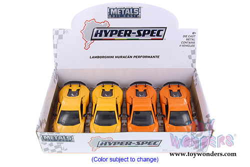 Jada Toys - Metals Die Cast | Hyper-Spec Lamborghini Huracán Performante Hardtop (2017, 1/24, diecast model car, Asstd.) 99996DP1