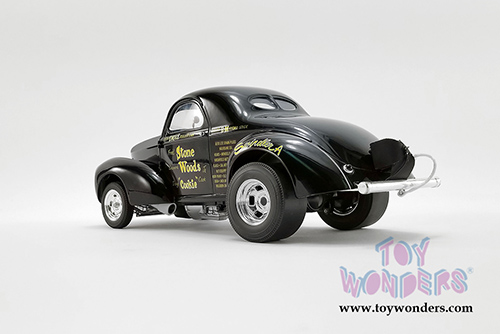 Acme - Stone Woods "Cookie" Willys Gasser (1941, 1/18 scale diecast model car, Black) A1800915