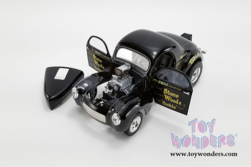 Acme - Stone Woods "Cookie" Willys Gasser (1941, 1/18 scale diecast model car, Black) A1800915
