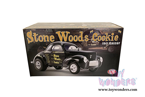 Acme - Stone Woods "Cookie" Willys Gasser (1941, 1/18 scale diecast model car, Black) A1800915