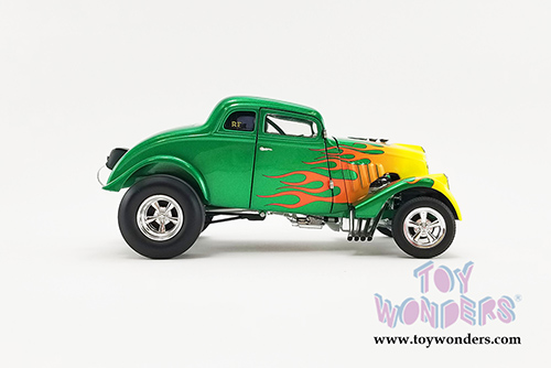Acme - Rat Fink Willys Gasser (1933, 1/18 scale diecast model car, Green/Yellow) A1800917