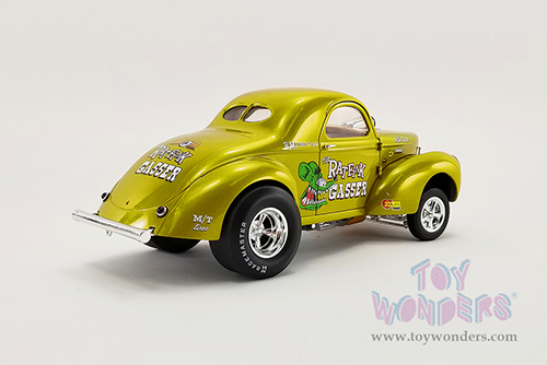 Acme - Rat Fink Willys Gasser (1940, 1/18 scale diecast model car, Gold) A1800919