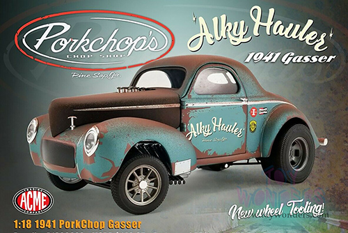 Acme - Pork Chop's Gasser - Alky Hauler (Weathered) (1941, 1/18 scale diecast model car, Green) A1800920