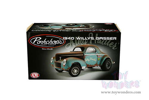 Acme - Pork Chop's Gasser - Alky Hauler (Weathered) (1941, 1/18 scale diecast model car, Green) A1800920