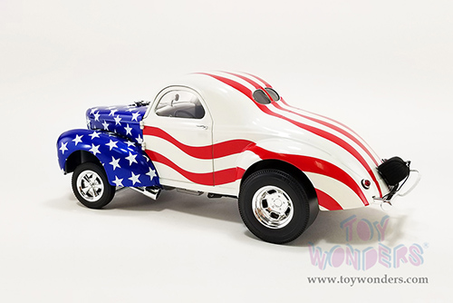 Acme - Gasser "Patriot" (1940, 1/18 scale diecast model car, American Flag Graphics) A1800923