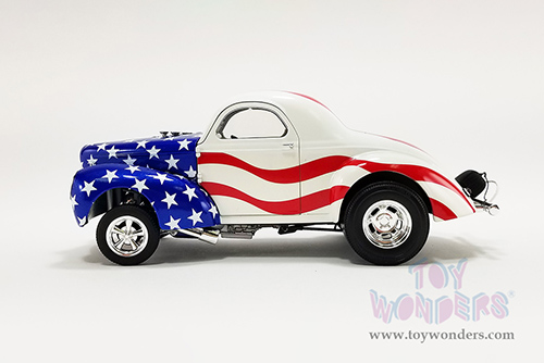 Acme - Gasser "Patriot" (1940, 1/18 scale diecast model car, American Flag Graphics) A1800923