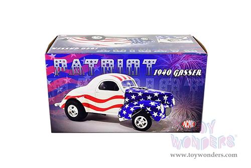Acme - Gasser "Patriot" (1940, 1/18 scale diecast model car, American Flag Graphics) A1800923