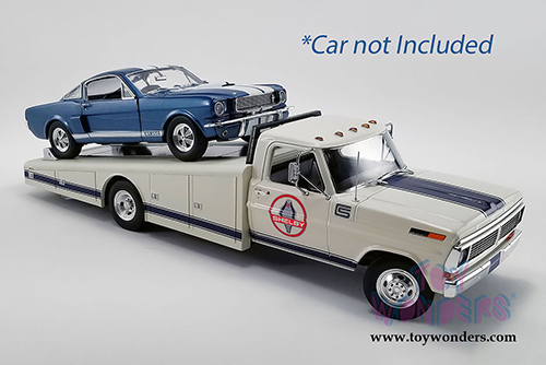 Acme - Ford F-350 Ramp Truck Shelby (1970, 1/18 scale diecast model car, White w/Blue) A1801404