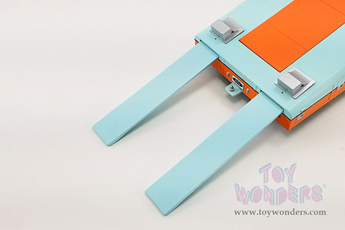 Acme - Ford F-350 Ramp Truck - Gulf Racing Team (1970, 1/18 scale diecast model car, Blue w/Orange) A1801413